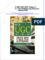 filedate_73Download ebook Nta Ugc Net Set Jrf Paper Ii English 2021 First Edition By Pearson Pdf full chapter pdf