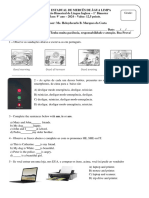 PROVA BIMESTRAL - 9º ANO - 1º BIM