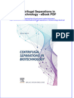 Download ebook Centrifugal Separations In Biotechnology Pdf full chapter pdf