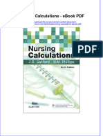 Ebook Nursing Calculations PDF Full Chapter PDF