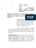 Apersonamiento A Fiscalia Lima-Carpio Rojas