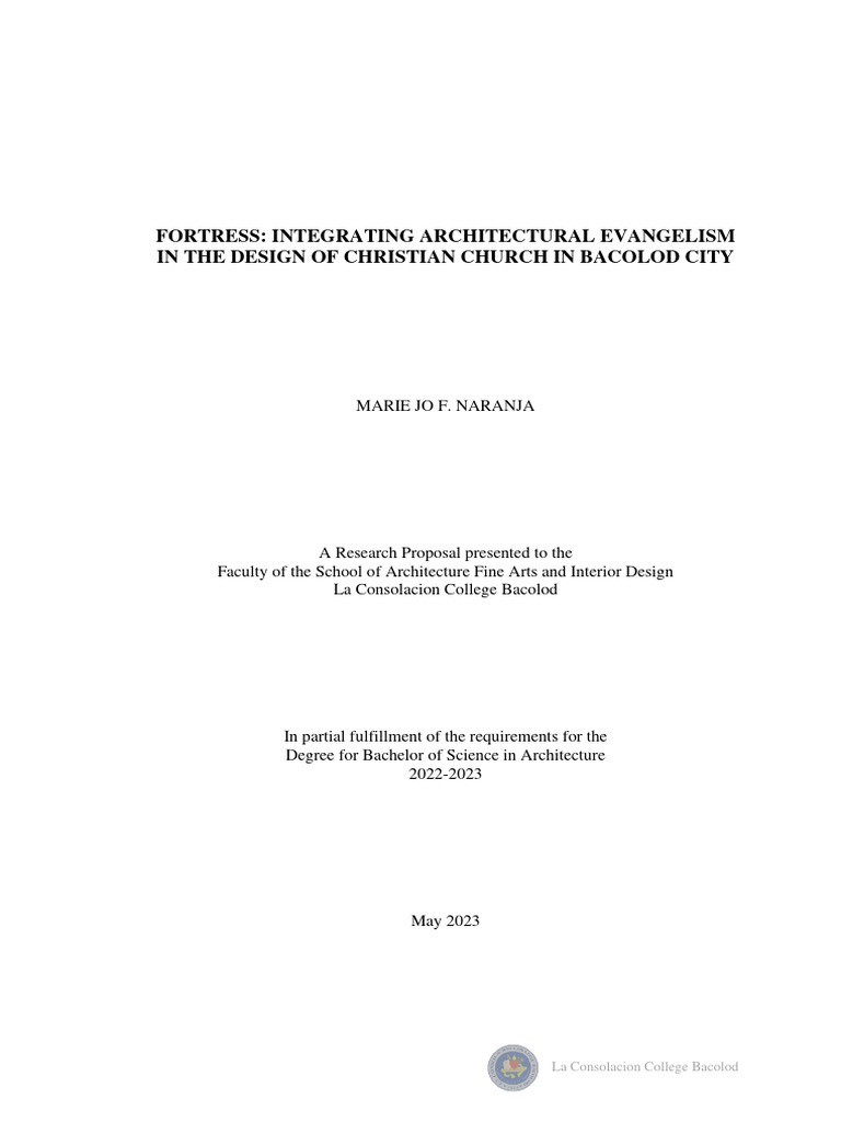 Final Thesis Book Pdf Church Building Christian Mission