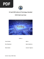 Lab 4 Verilog Gate Level Modelling