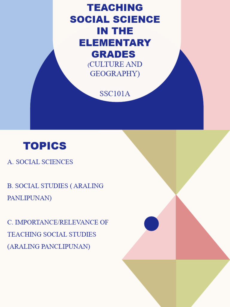 Teaching Social Science in Elementary Grades | PDF | Social Sciences ...