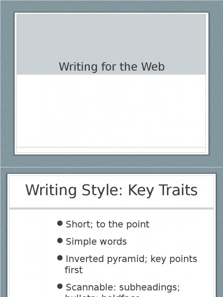 Web Writing Best Practices Guide | PDF