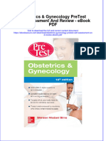 Download ebook Obstetrics Gynecology Pretest Self Assessment And Review Pdf full chapter pdf