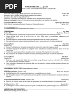 Ucs Resume Template 2015