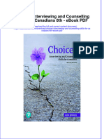 Download ebook Choices Interviewing And Counselling Skills For Canadians 8Th Pdf full chapter pdf