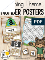 Camping Theme Number Charts and More - 2 Styles - 0-30 - Full and Half Page