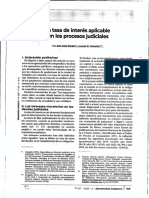 PEREA-VASSALLO. La Tasa de Interés Judicial