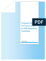 Proposed Plan for the Future of DEL & GMP Regulatory Flexibilities