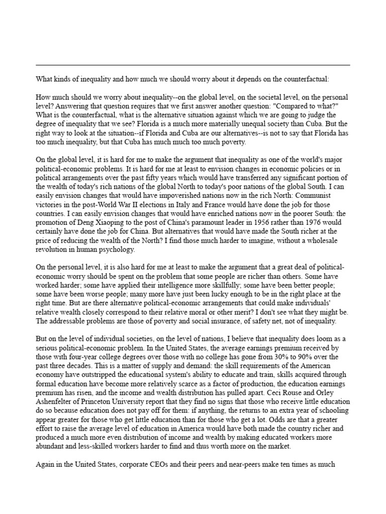 Delong Brad What Kinds Of Inequality Should We Worry About 2007