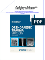Download ebook Operative Techniques Orthopaedic Trauma Surgery Pdf full chapter pdf