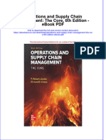 Ebook Operations and Supply Chain Management The Core 6Th Edition PDF Full Chapter PDF