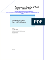 Download ebook Operative Techniques Hand And Wrist Surgery Pdf full chapter pdf