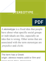 Classify Stereotype