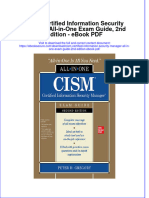 Ebook Cism Certified Information Security Manager All in One Exam Guide 2Nd Edition PDF Full Chapter PDF