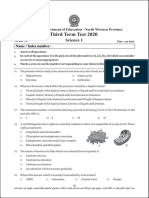 Grade 10 Science 3rd Term Test Paper 2020 English Medium - North Western Province Pages Deleted