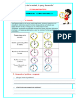 Matematica - Ficha Mate Mart 25 Estimamos El Tiempo en Familia 965727764 Prof Yessenia