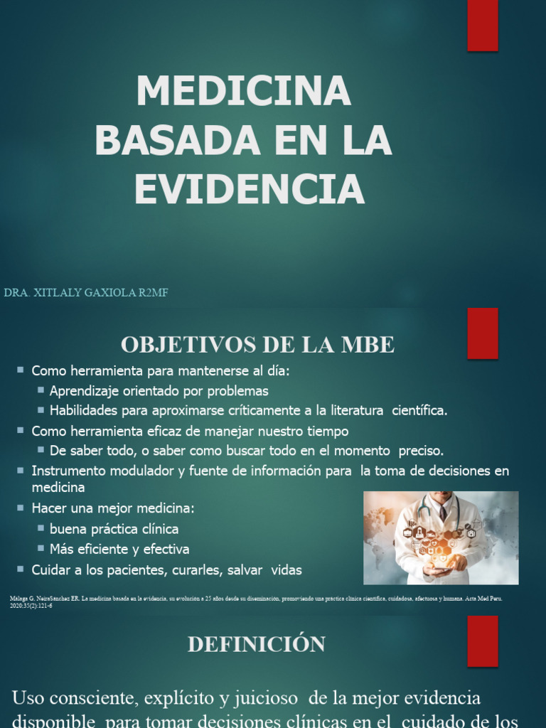 Medicina Basada en La Evidencia Carmen Xitlaly Gaxiola Sánchez | PDF ...