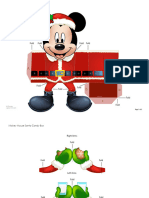 Mickey Christmas Candy Box Printable Photo 1109