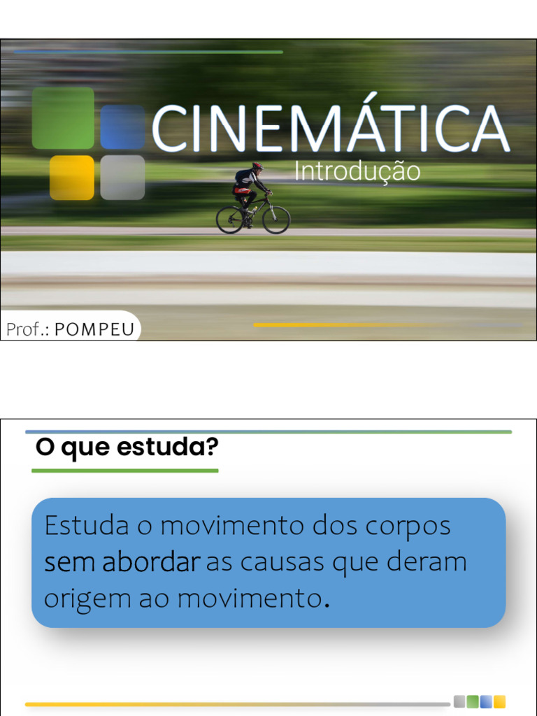Introducao A Cinematica (Ariel) | PDF | Trajetória | Tempo