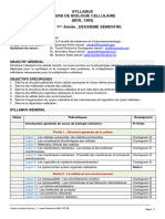 Syllabus Biologie Cellulaire - PHARMACIE - License 1 - 2022-2023