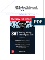 Download ebook Top 50 Sat Reading Writing And Language Skills 3Rd Edition Pdf full chapter pdf