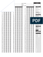 TOEFL Paper Sheet Model A