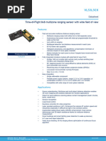 Time-of-Flight 8x8 Multizone Ranging Sensor With Wide Field of View