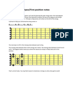 Open Position Notes For Guitar