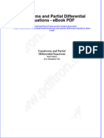 Download ebook Transforms And Partial Differential Equations Pdf full chapter pdf