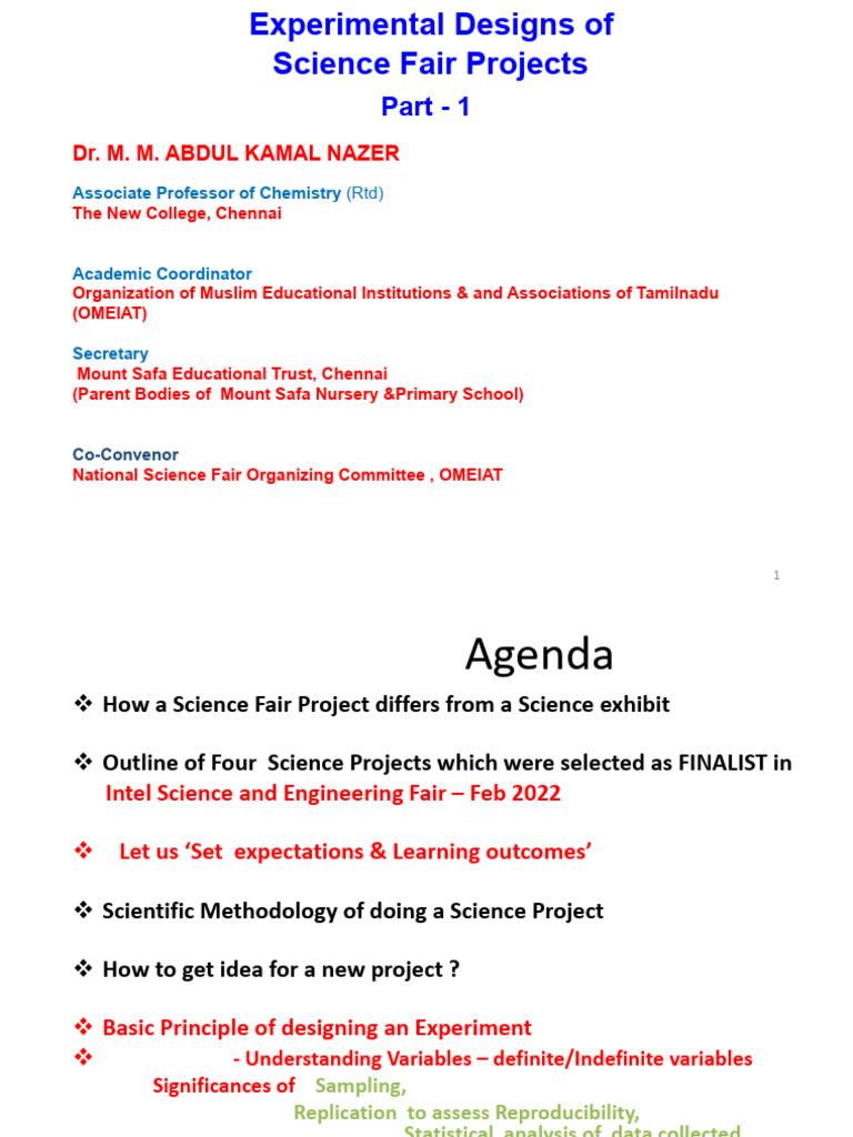 OMEIAT Science Fair 2023 Guide | PDF | Science | Experiment