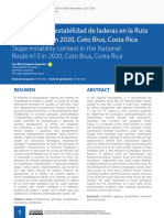 Contexto de Inestabilidad de Laderas en La Ruta 613 en 2020 Coto Brus Costa Rica - Sequeira - 2023