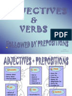 Adjectives+Verbs Followed by Prepositions