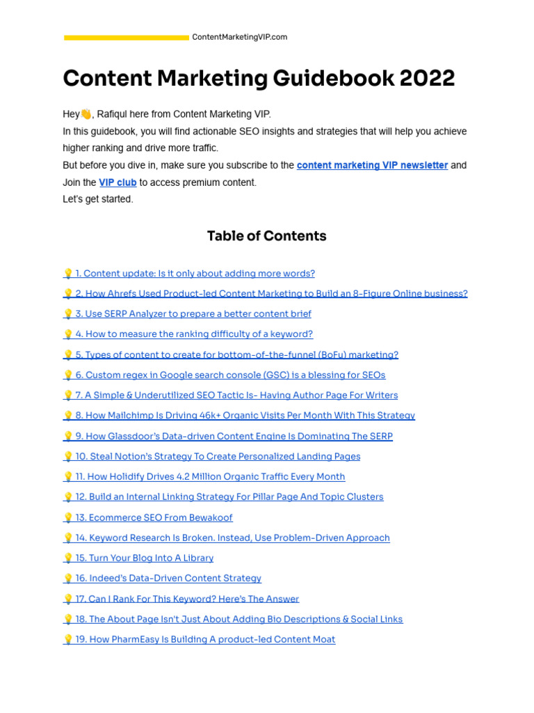 Content Marketing Guidebook Download Free Pdf Search Engine