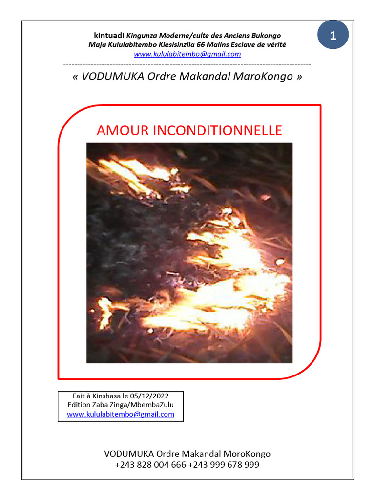 Culte des Anciens Bukongo et Magie | PDF | Âme | Chakra