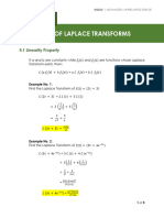 CHAPTER 4 -Properties of Laplace Transforms