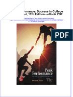 Ebook Peak Performance Success in College and Beyond 11Th Edition PDF Full Chapter PDF