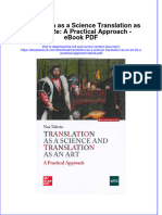 Download ebook Translation As A Science Translation As An Art 2E A Practical Approach Pdf full chapter pdf