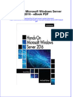 Download ebook Hands On Microsoft Windows Server 2016 Pdf full chapter pdf