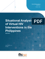 Report - Situational Analysis of Virtual HIV Interventions in The Phil.