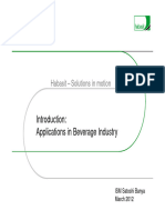 TU 1007 Belt Applications in the Beverage Industry