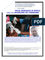 Non-Consensual Medical Research in Africa. 2011. The Rebecca Project 
