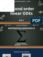 Bab II - Second Order Linear ODEs - Kelompok Sigma