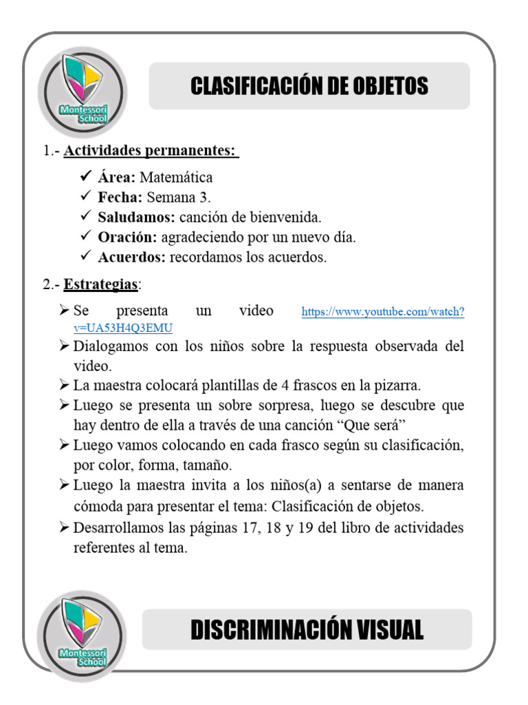 Actividades Educativas Semana 3 | PDF | Artes del Lenguaje y ...