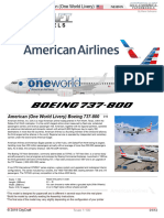 Boeing 737-800 American Airlines (One World Livery) - 1 100