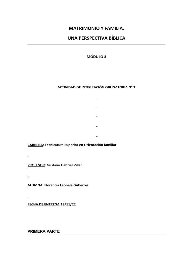 El Cuidado y Amor en El Matrimonio | PDF | Amor | Familia