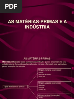 Matérias-primas e Indústria