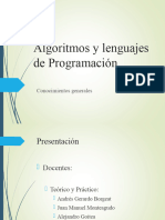 01 X Algoritmos y Lenguajes de Programacion